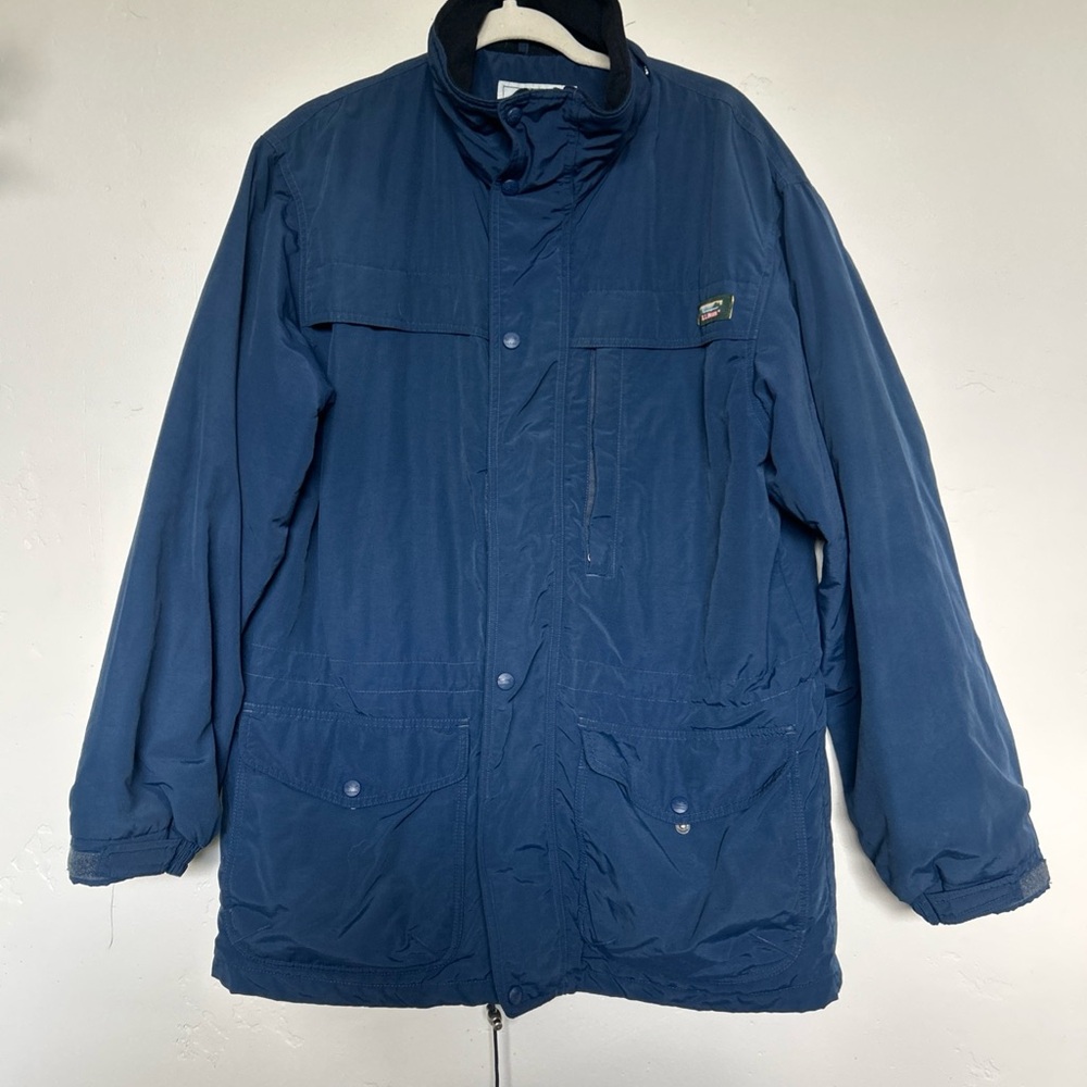 Vintage L.L. Bean Men's Navy Parka Field Jacket Sz Medium **see description